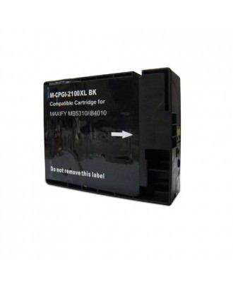 Cartucho de Tinta Compatível com Canon PGI-2100XL PGI2100XL Preto para IB4010 IB4110 MB5310 MB5110