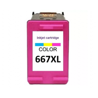 Cartucho de Tinta Compatível com HP 667XL Colorido para 1275 2774 2776