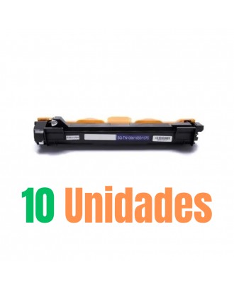 Kit 10x Toner Compatível com Brother TN1060 para DCP-1602 DCP-1617NW HL-1112 HL-1202 | PREMIUM 1K