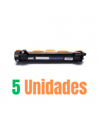 Kit 5x Toner Compatível com Brother TN1060 para DCP-1602 DCP-1617NW HL-1112 HL-1202 | PREMIUM 1K