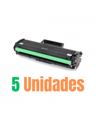 Kit 5x Toner Compatível com Samsung MLT-D111N D111S Chip Atualizado para M2020FW M2070W | PREMIUM 1K