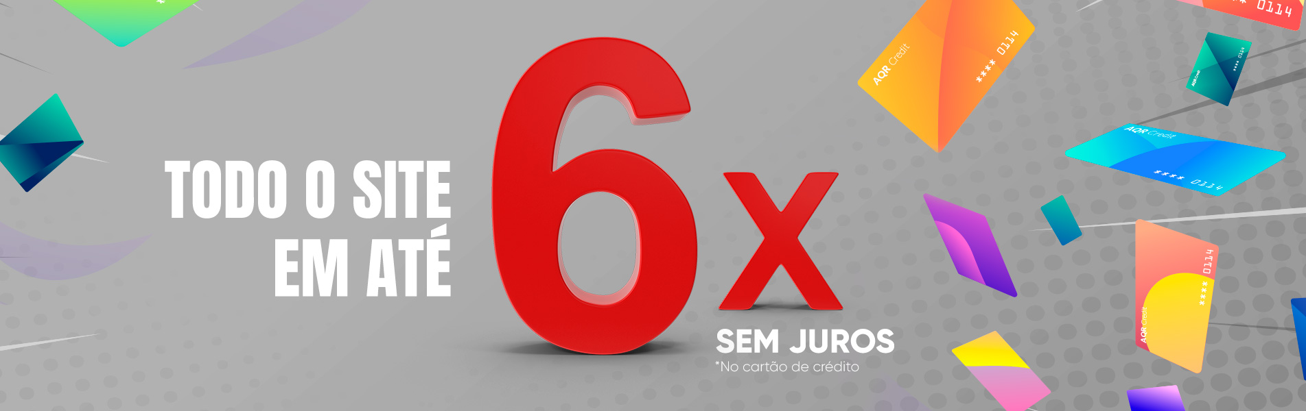 6X sem juros